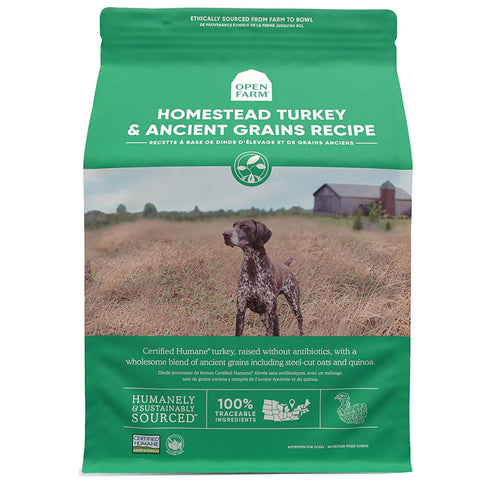Open Farm Ancient Grains Homestead Turkey Dry Dog Food 22lb - Poudre Pet and Feed Supply